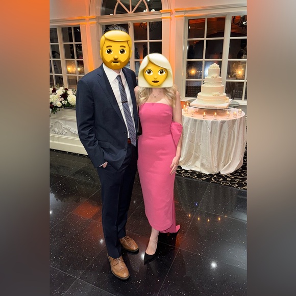 Rebecca Vallance Anais Bow Midi Dress in Rose Pink Aus 6/US 2 - Picture 9 of 14